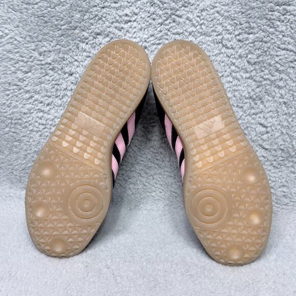 Adidas Samba Inter Miami CF Mens Size 9 Sneakers Black Pink Leather - Picture 8 of 10